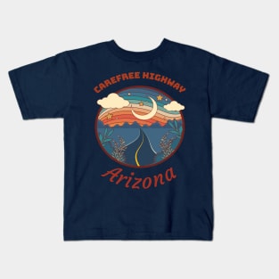 Carefree highway, Arizona Kids T-Shirt